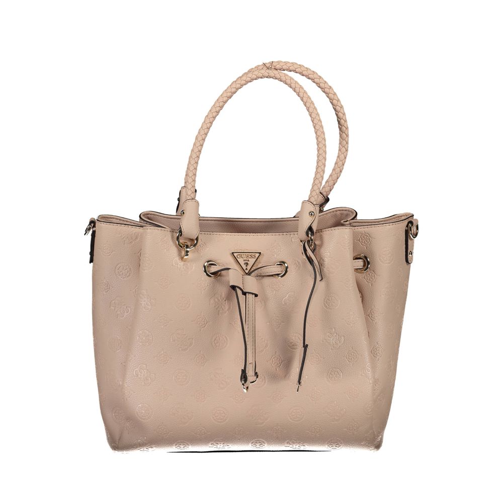 Guess Jeans Pink Polyethylen Dame Håndtaske