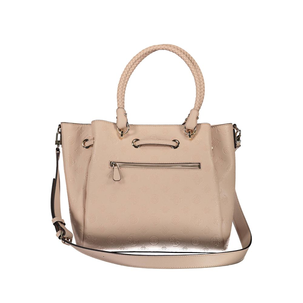 Guess Jeans Pink Polyethylen Dame Håndtaske