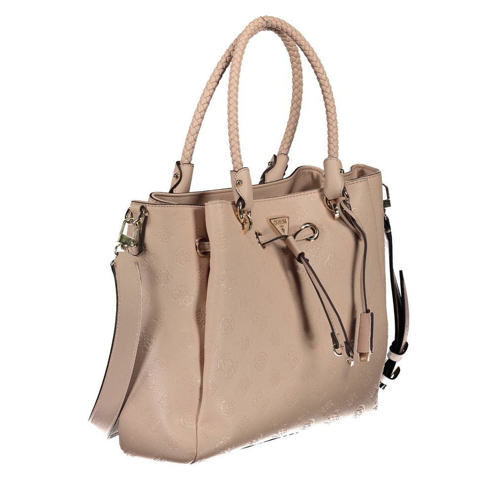 Guess Jeans Pink Polyethylen Dame Håndtaske