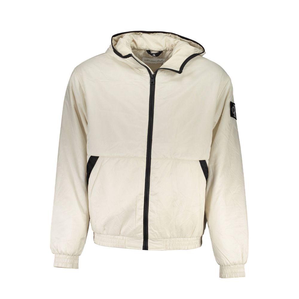 Calvin Klein Elegant Beige Hættetrøje – Tidløst Overtøj