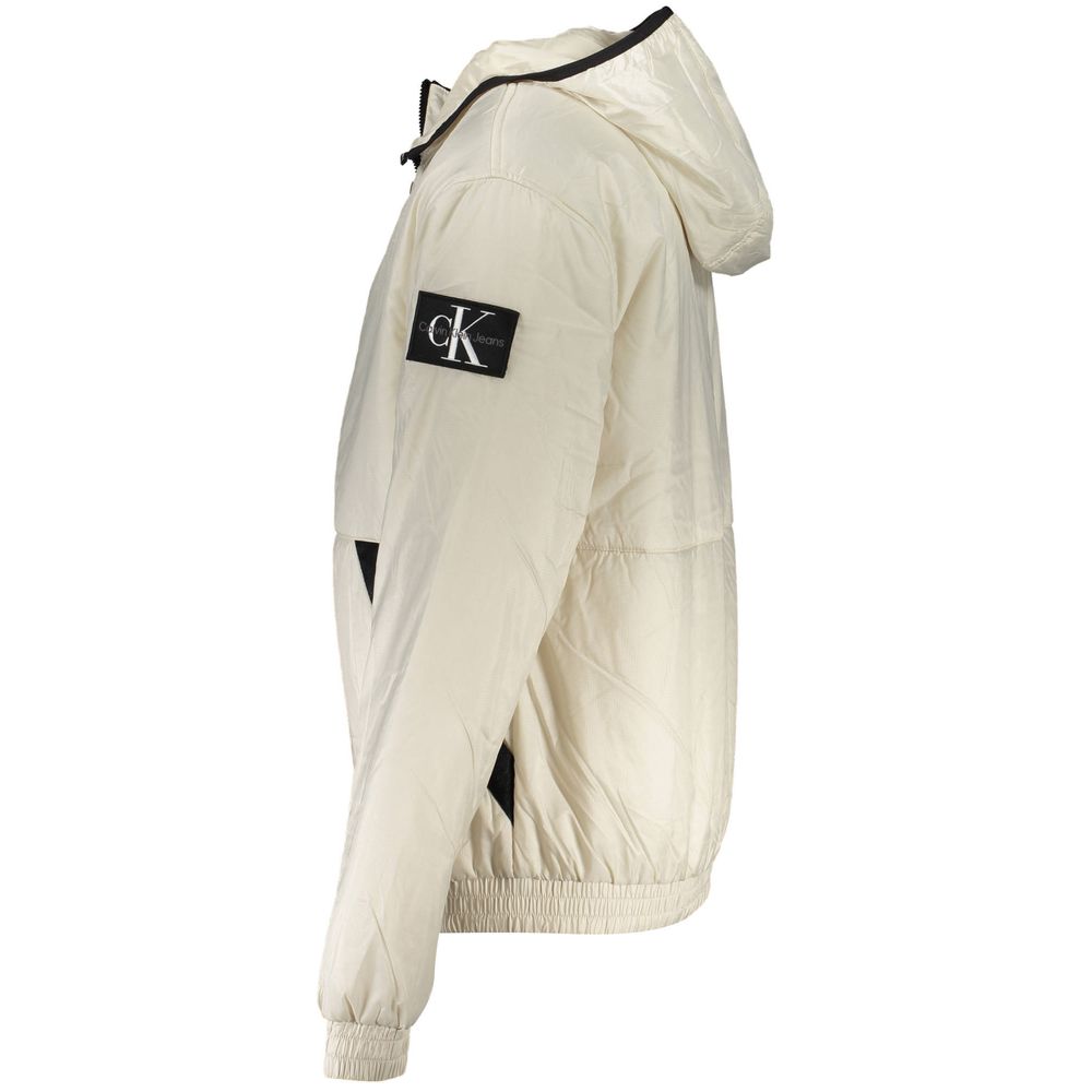 Calvin Klein Elegant Beige Hættetrøje – Tidløst Overtøj