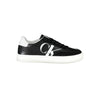 Calvin Klein Elegant Sort Sneakers Med Snøre Og Kontrastdetaljer