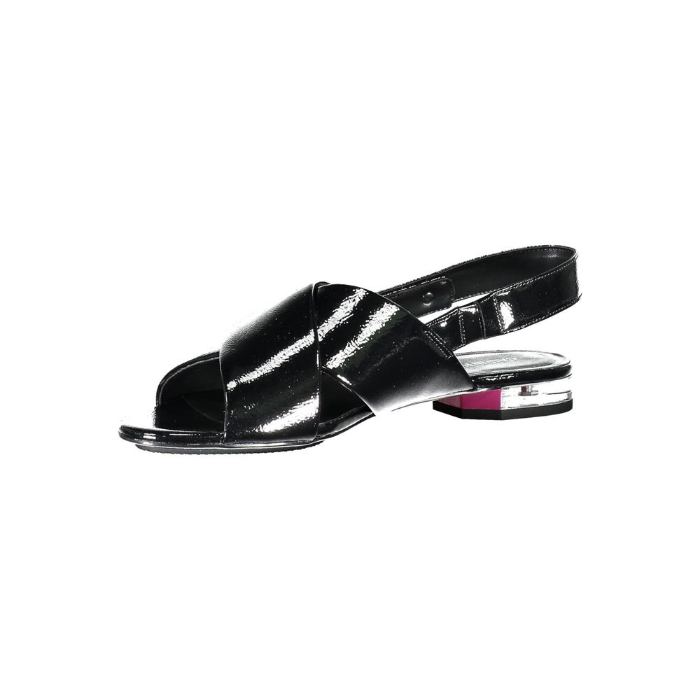 Calvin Klein sort polyethylen damesandaler