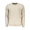 Harmont & Blaine Beige Luksustrøje med Rund Hals og Broderi