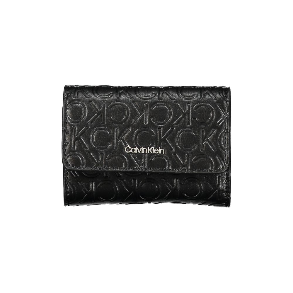 Calvin Klein Sleek sort pung med dobbelt rum