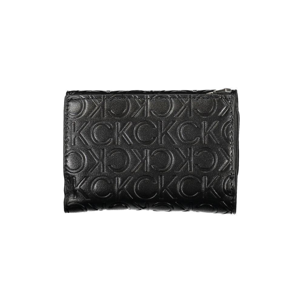 Calvin Klein Sleek sort pung med dobbelt rum