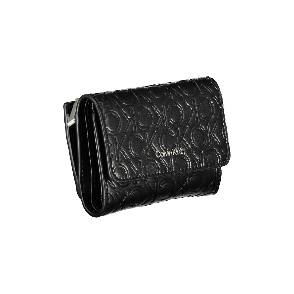 Calvin Klein Sleek sort pung med dobbelt rum