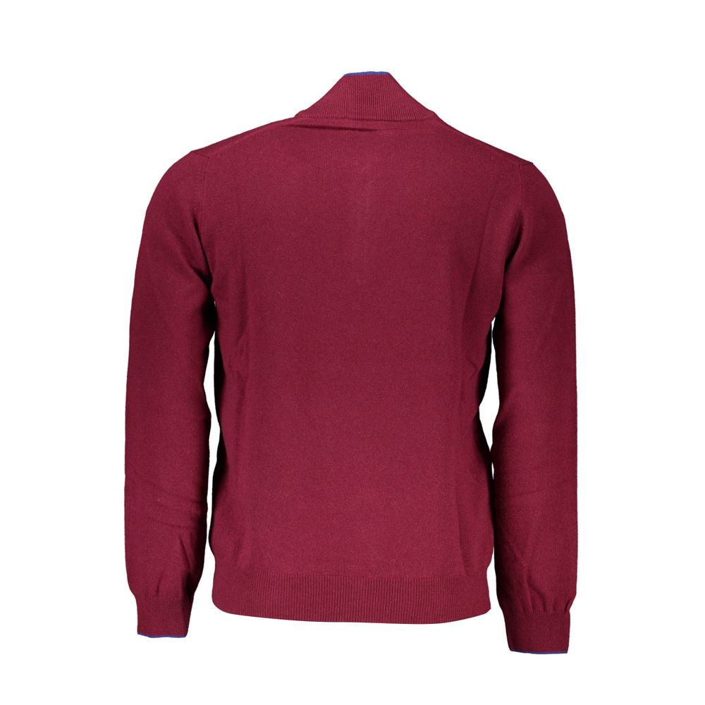 Harmont & Blaine Elegant Halv Lynlås Sweater med Broderidetaljer