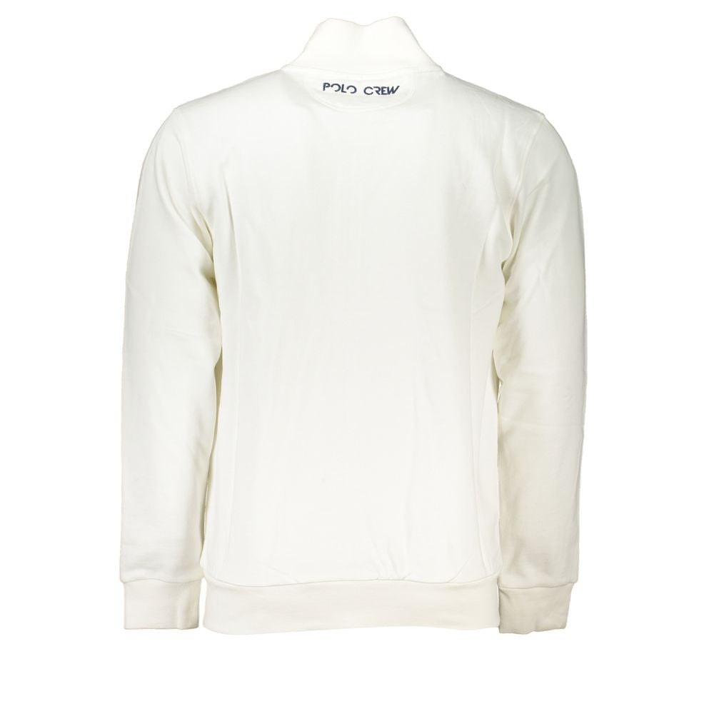 La Martina Elegant Hvid Fleece Sweatshirt - Regular Fit