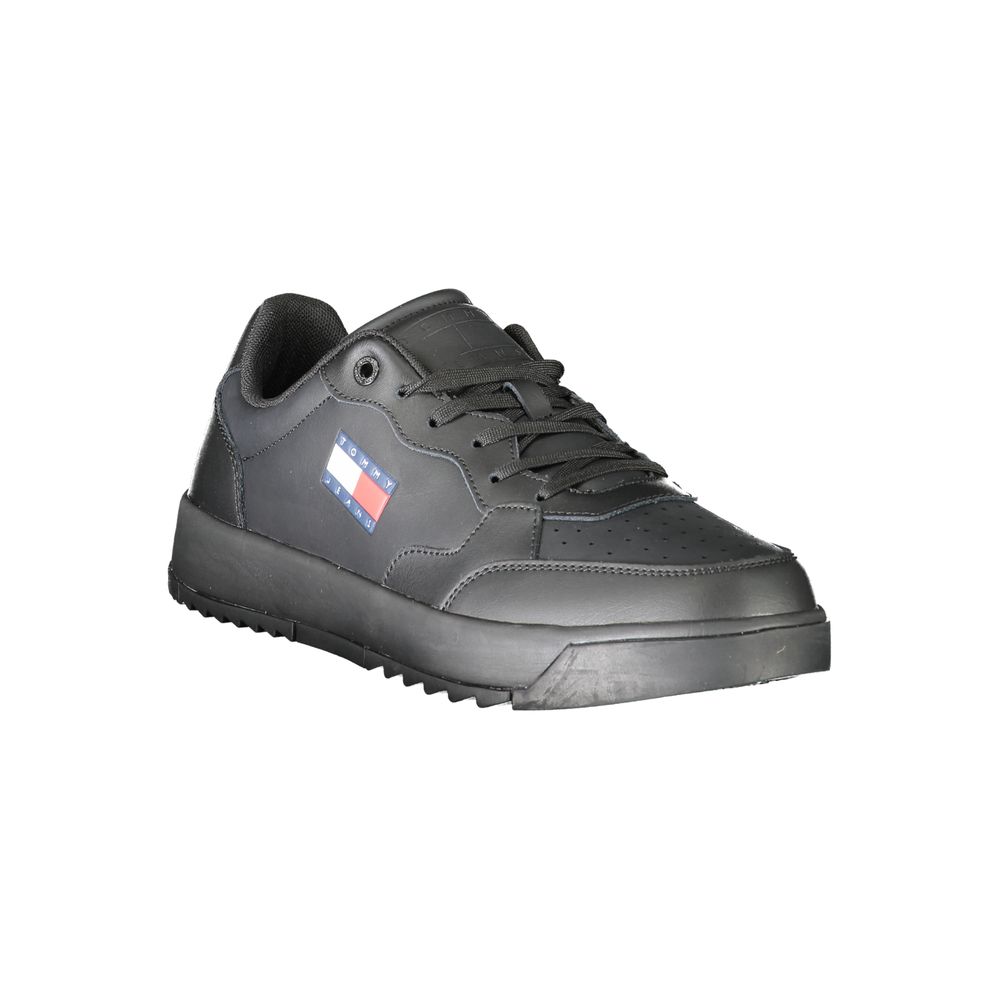 Tommy Hilfiger Sort Polyethylen Herre Sneaker