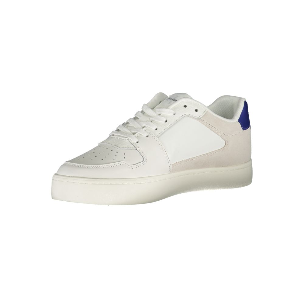 Calvin Klein Hvid Læder Herre Sneaker