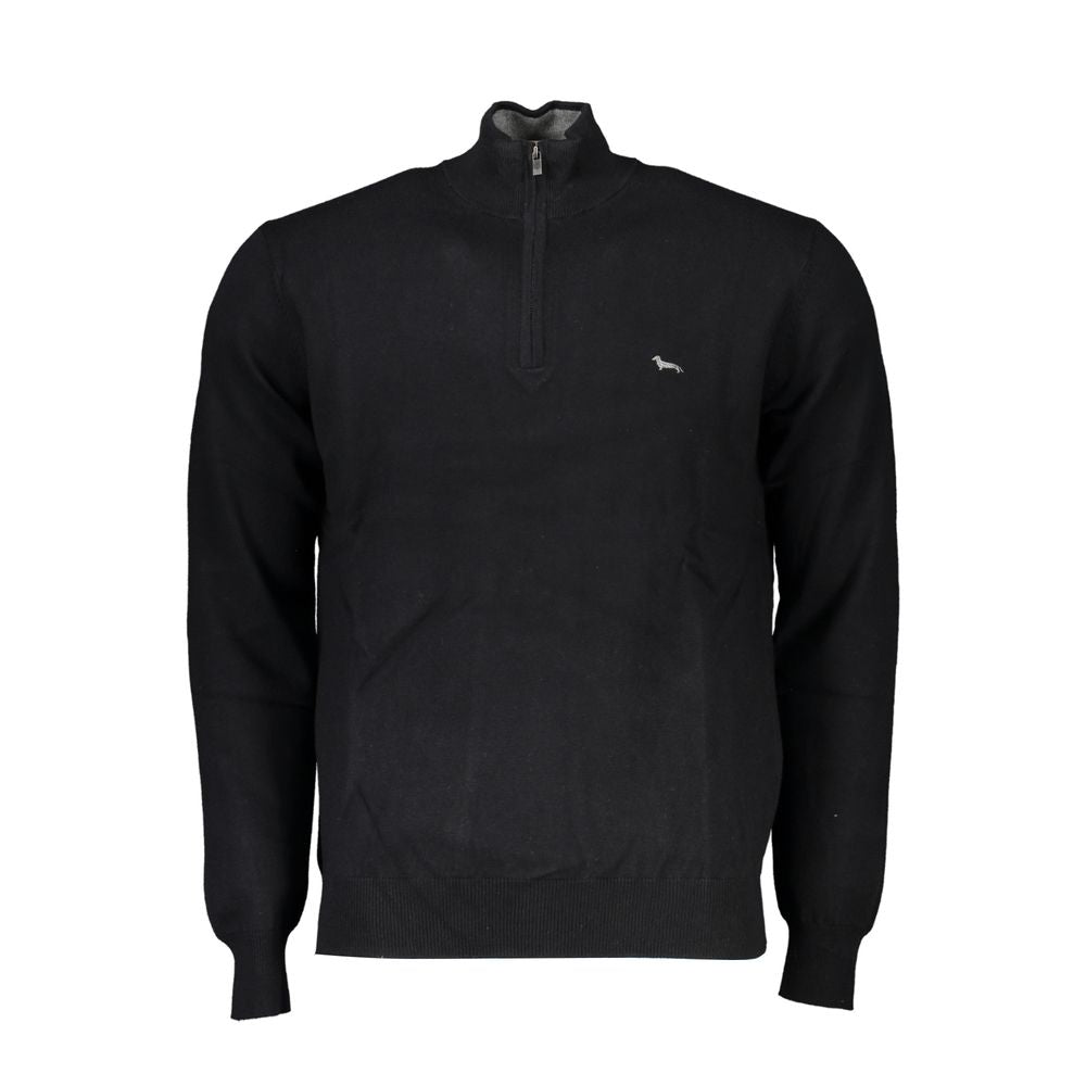 Harmont & Blaine Elegant Halv Lynlås Sweater med Broderidetaljer