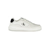 Calvin Klein Elegant Hvide Sneakers Med Snørebånd og Kontrastdetaljer