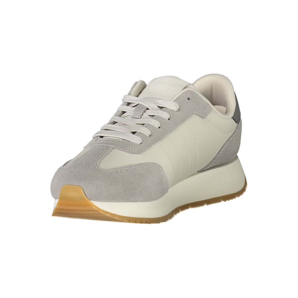 Tommy Hilfiger Grå Læder Herre Sneaker