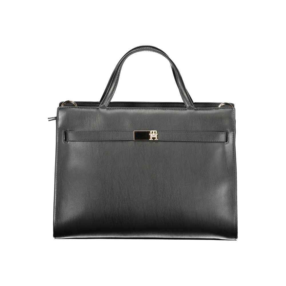 Tommy Hilfiger sort polyethylen damehåndtaske