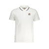 Fila Sleek hvid bomuldspolo med kontrastdetaljer