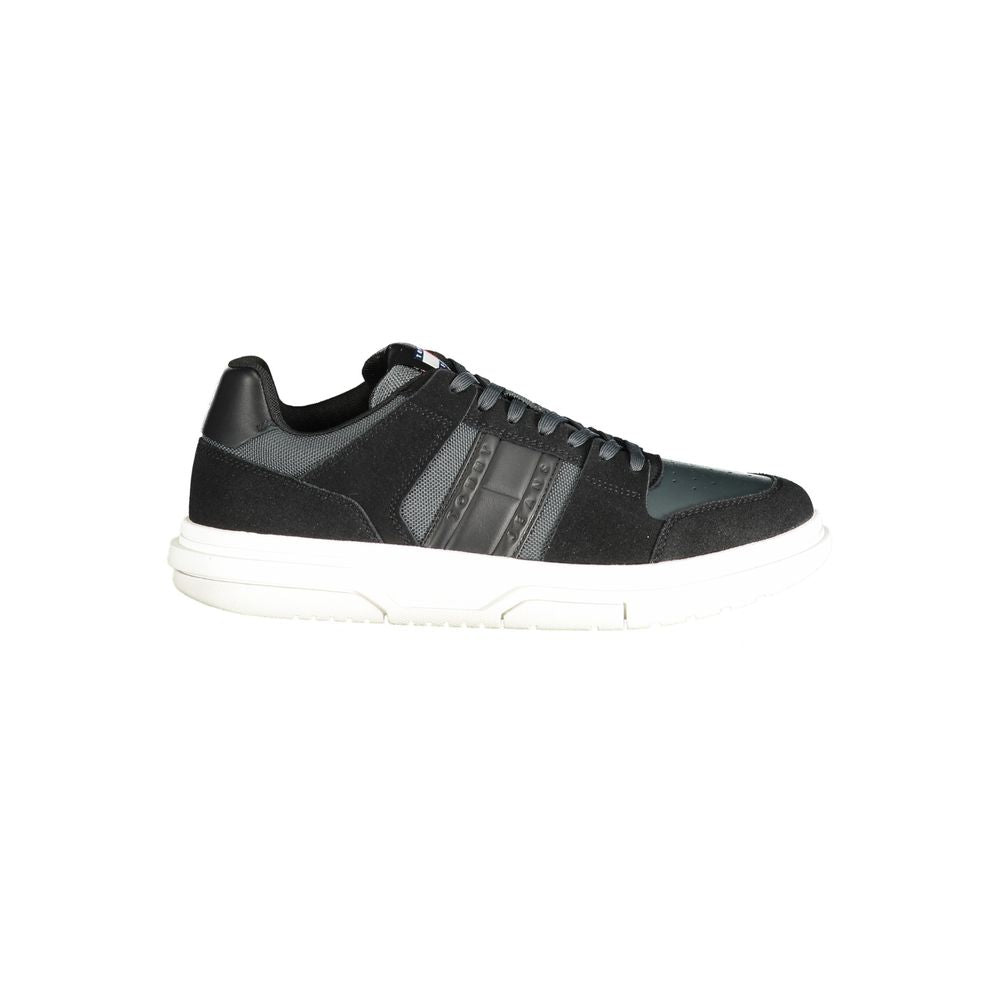Tommy Hilfiger Sort Læder Herre Sneaker