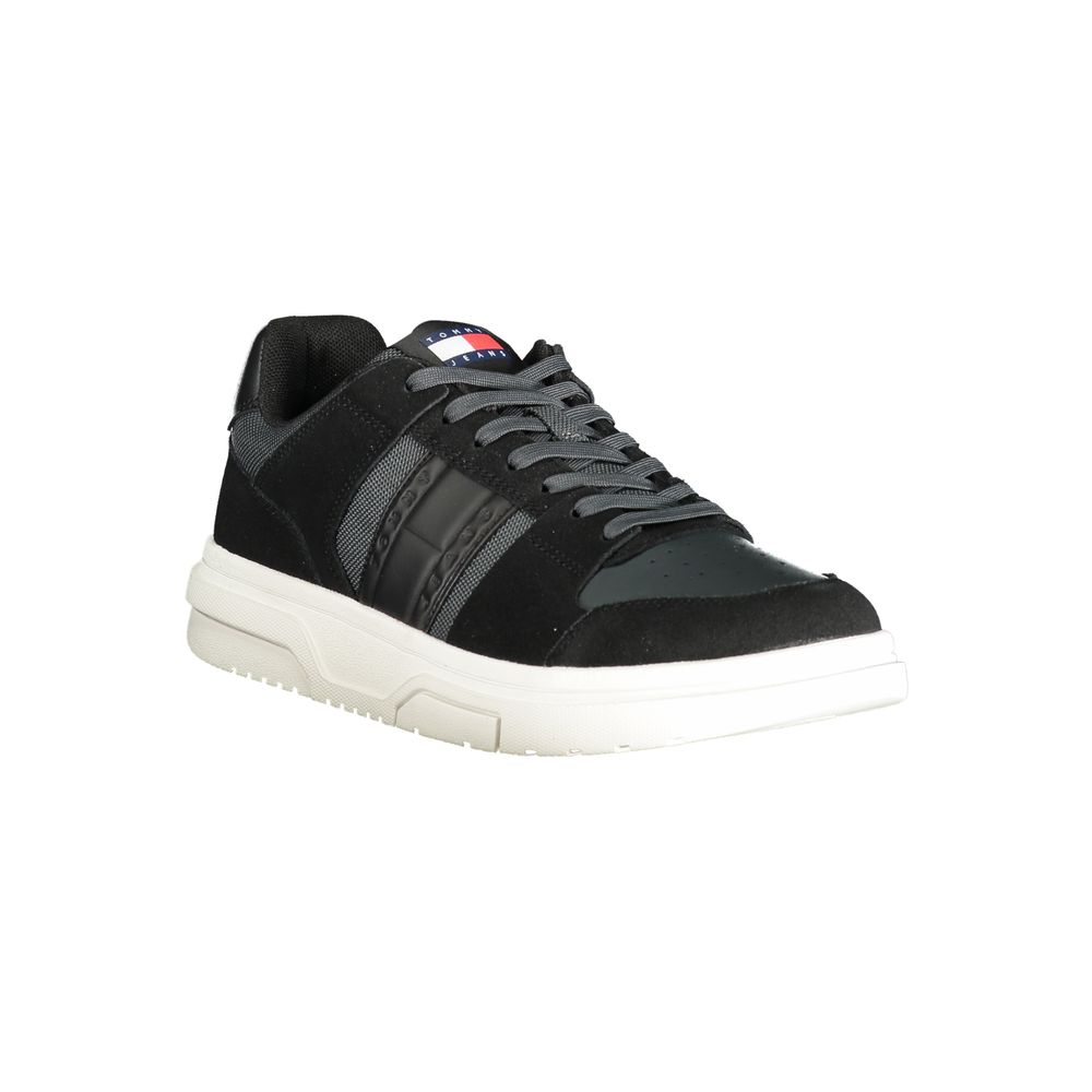 Tommy Hilfiger Sort Læder Herre Sneaker