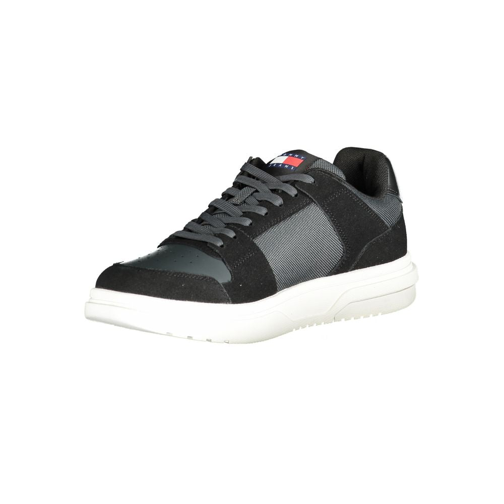 Tommy Hilfiger Sort Læder Herre Sneaker