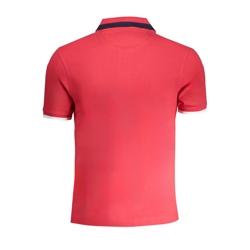 La Martina rød bomuld poloshirt
