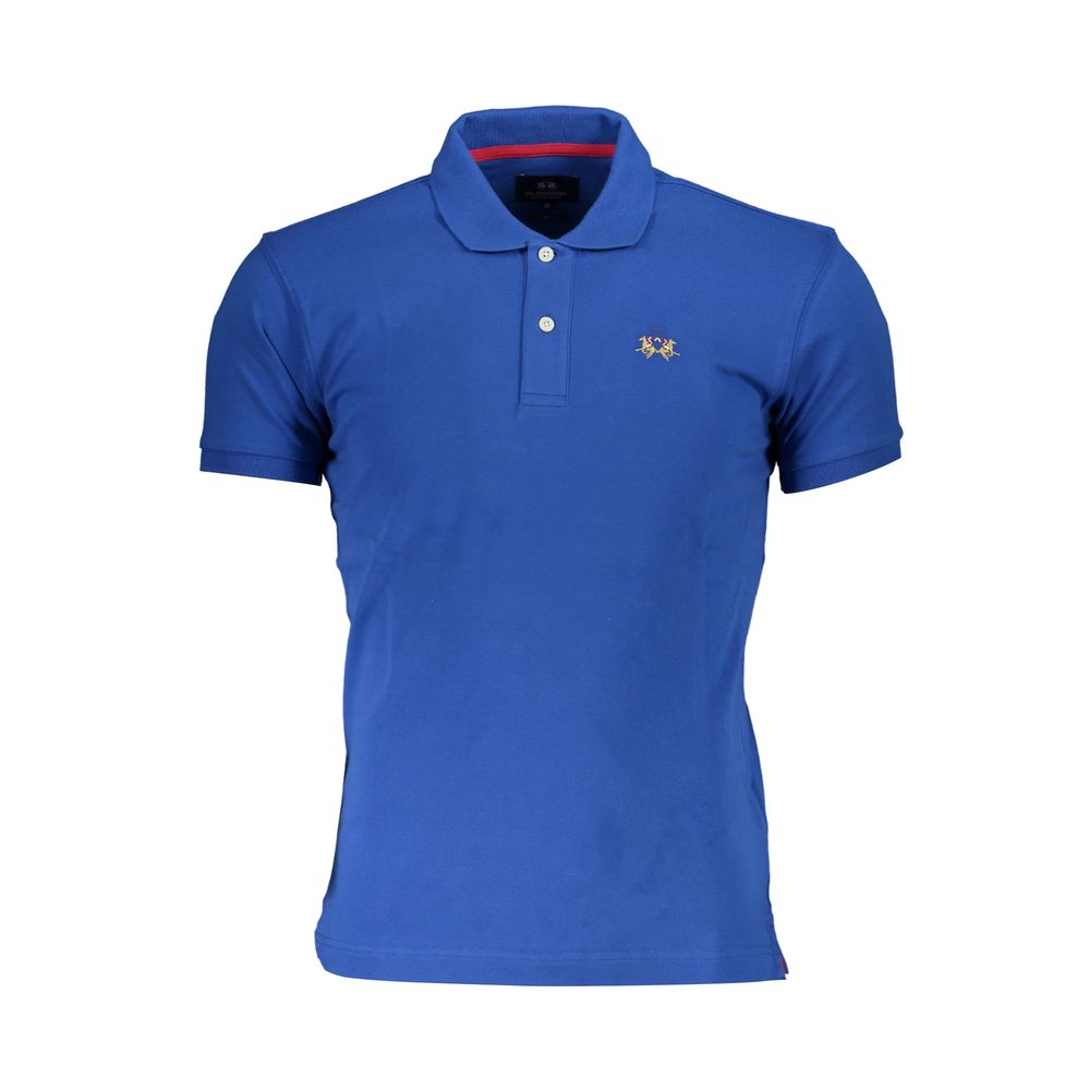 La Martina blå bomuld poloshirt til mænd
