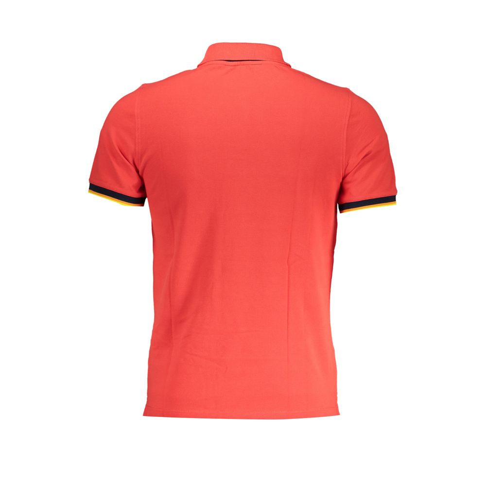 KWAY Elegant Pink Poloshirt med Kontrastdetaljer