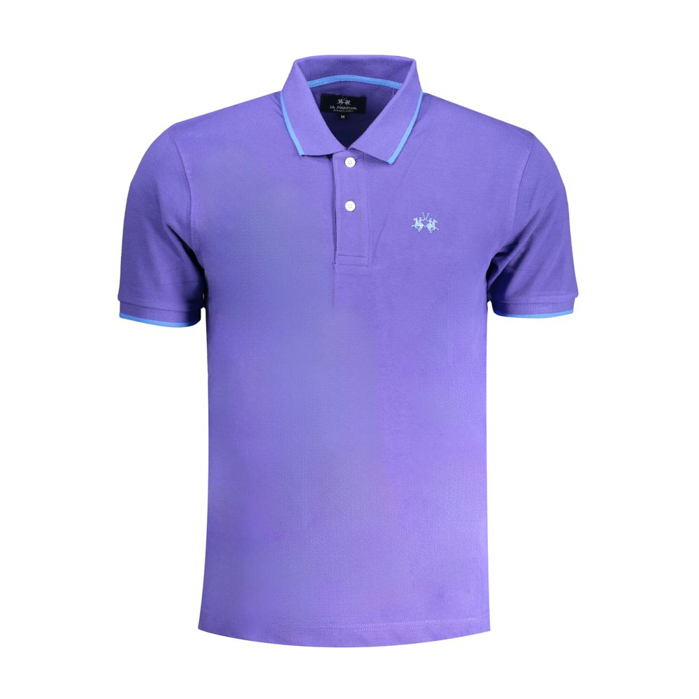La Martina lilla bomuld poloshirt
