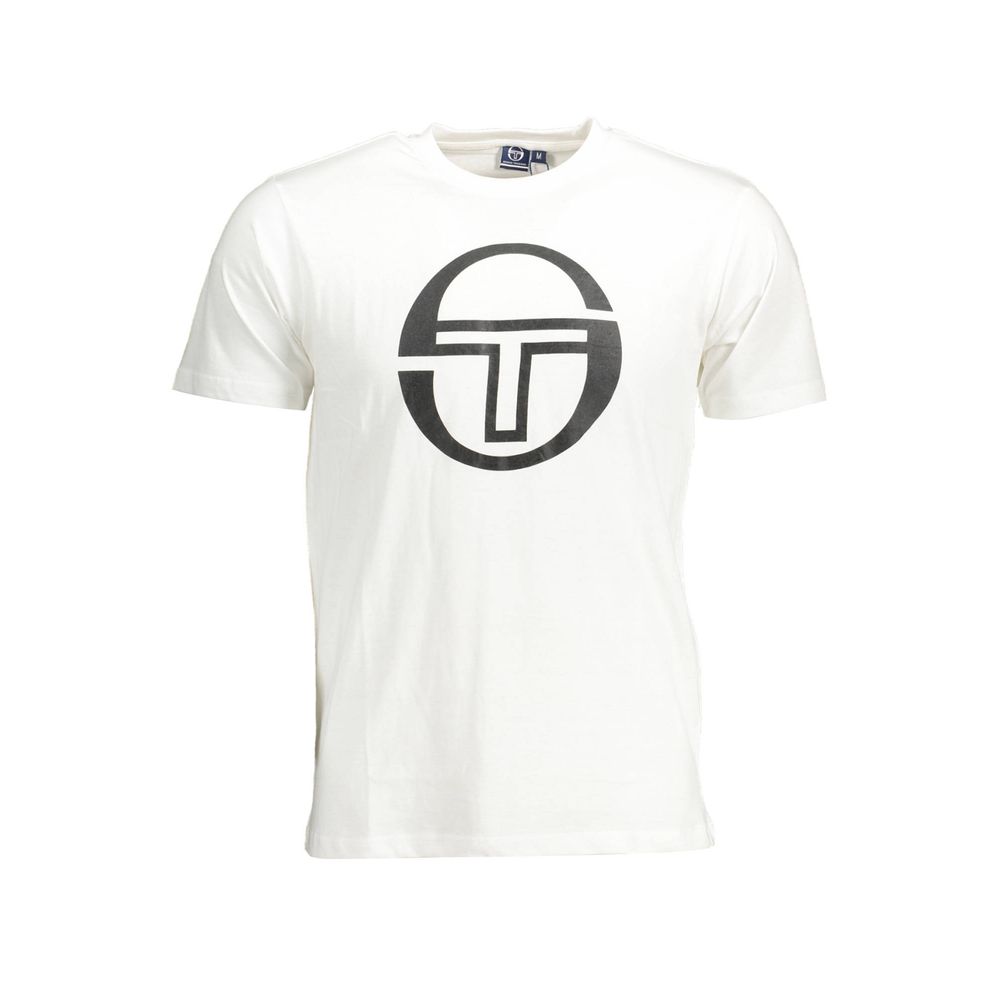 Sergio Tacchini Hvid Bomulds T-shirt