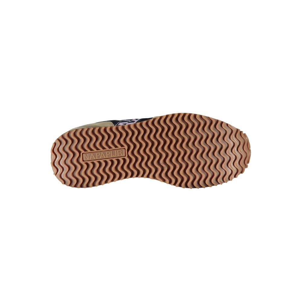 Napapijri Beige Sneakers med Snøre og Kontrastdetaljer
