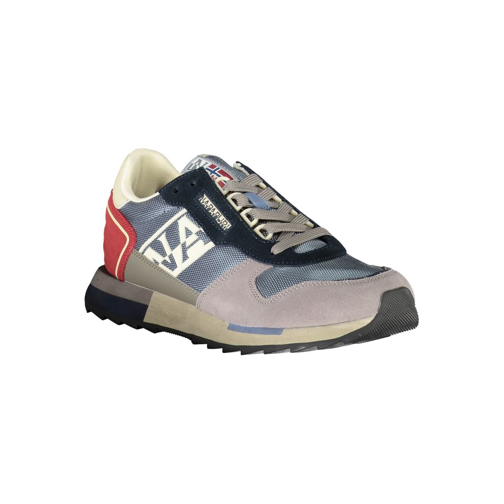 Napapijri Gray Leather Men Sneaker