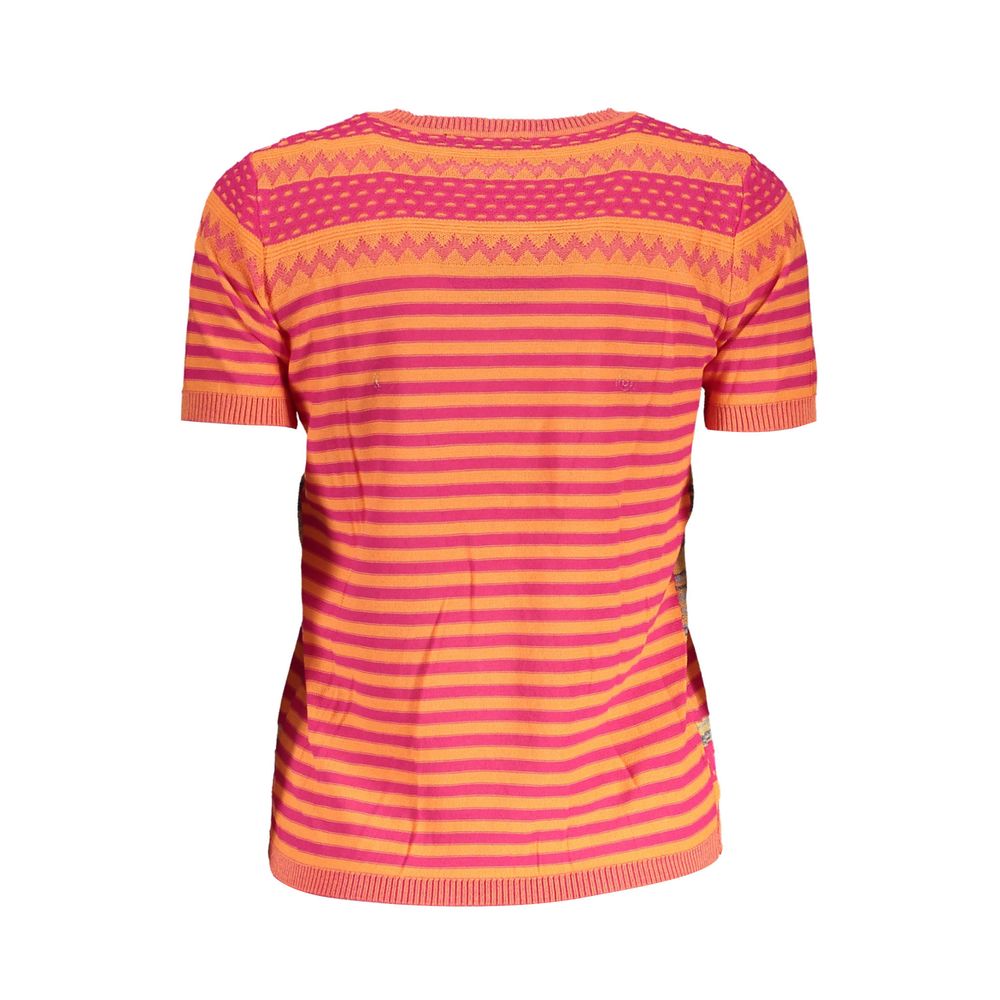 Desigual Orange Bomuldssweater Til Kvinder