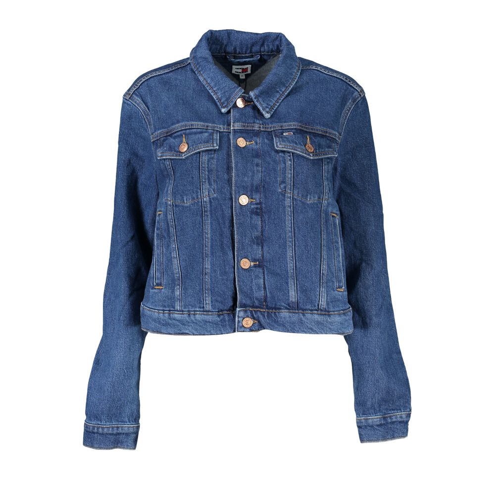 Tommy Hilfiger Blå Bomuldsjakke Dame