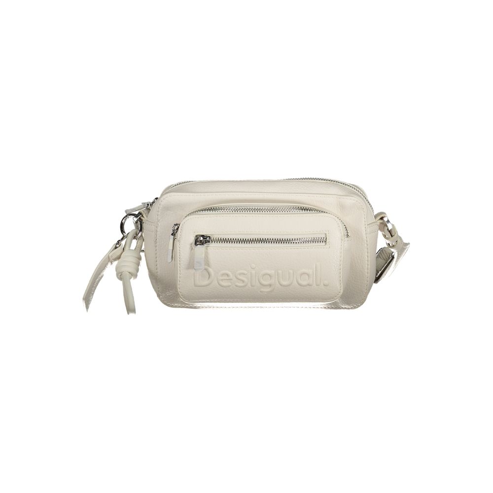Desigual Hvid Polyethylen Håndtaske