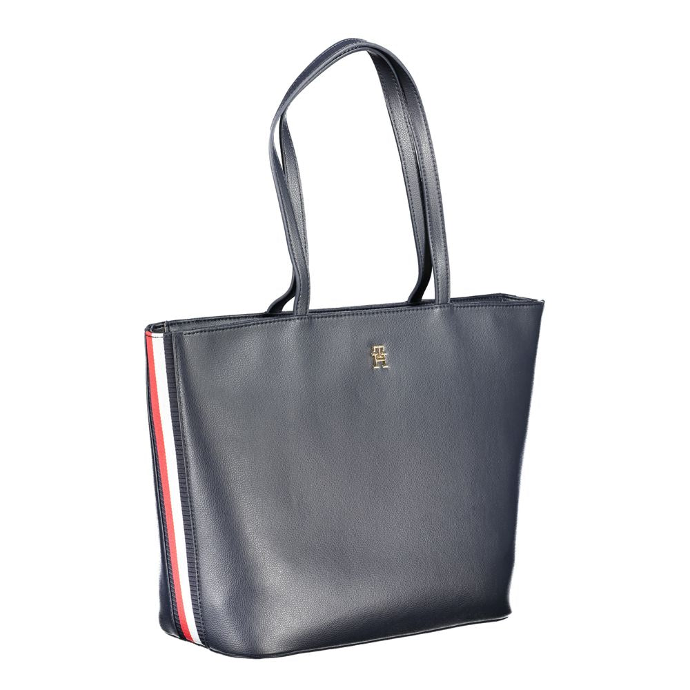 Tommy Hilfiger blå polyester håndtaske