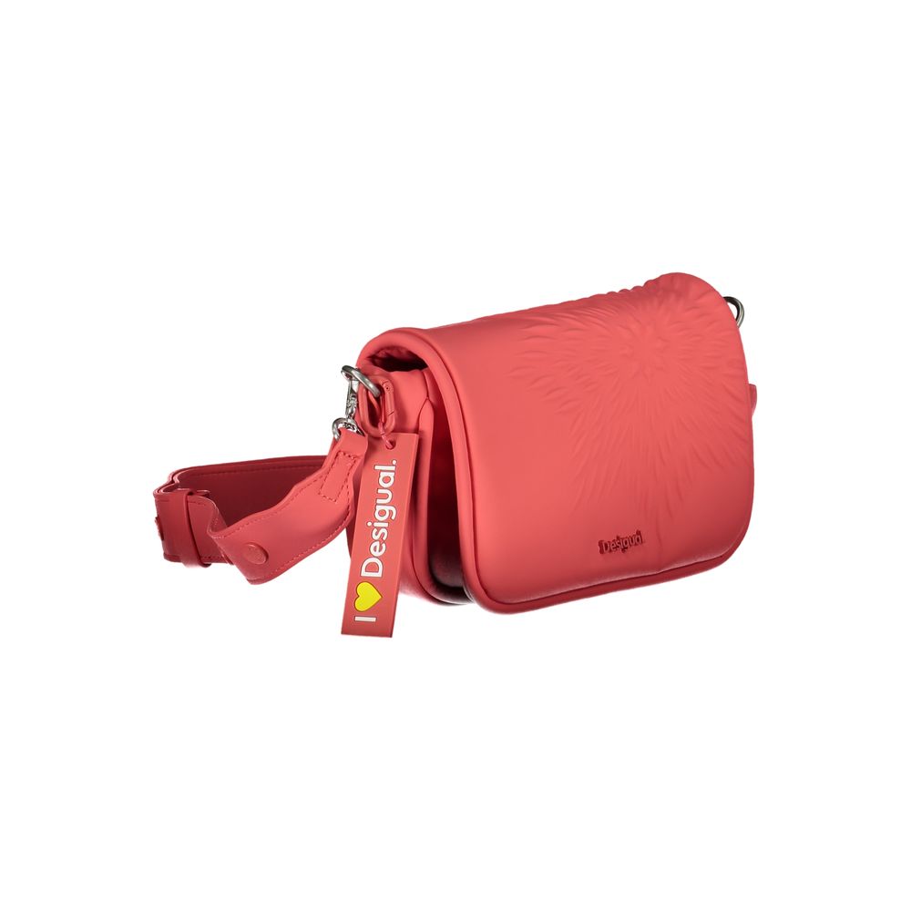 Desigual rød polyethylen håndtaske