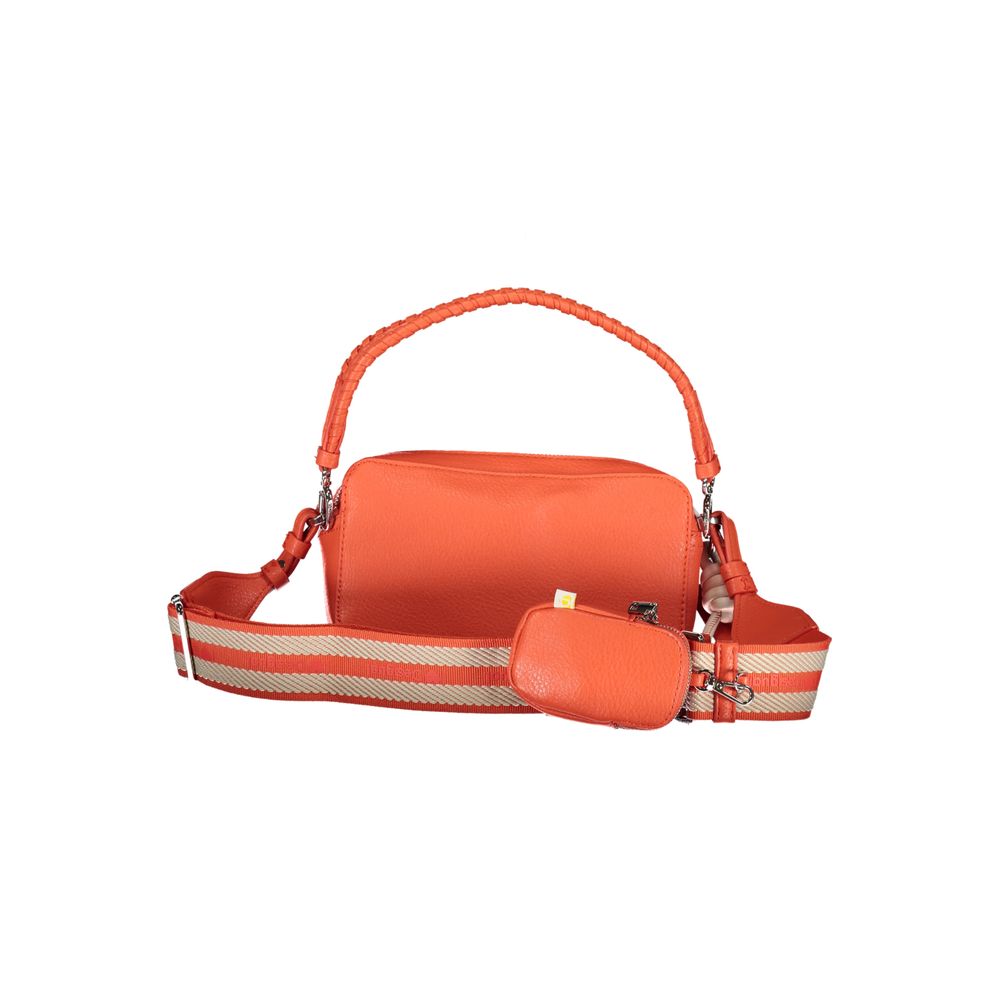 Desigual lyserød polyethylen håndtaske