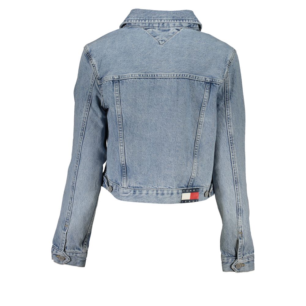 Tommy Hilfiger Lyseblå Bomuldsjakke Dame