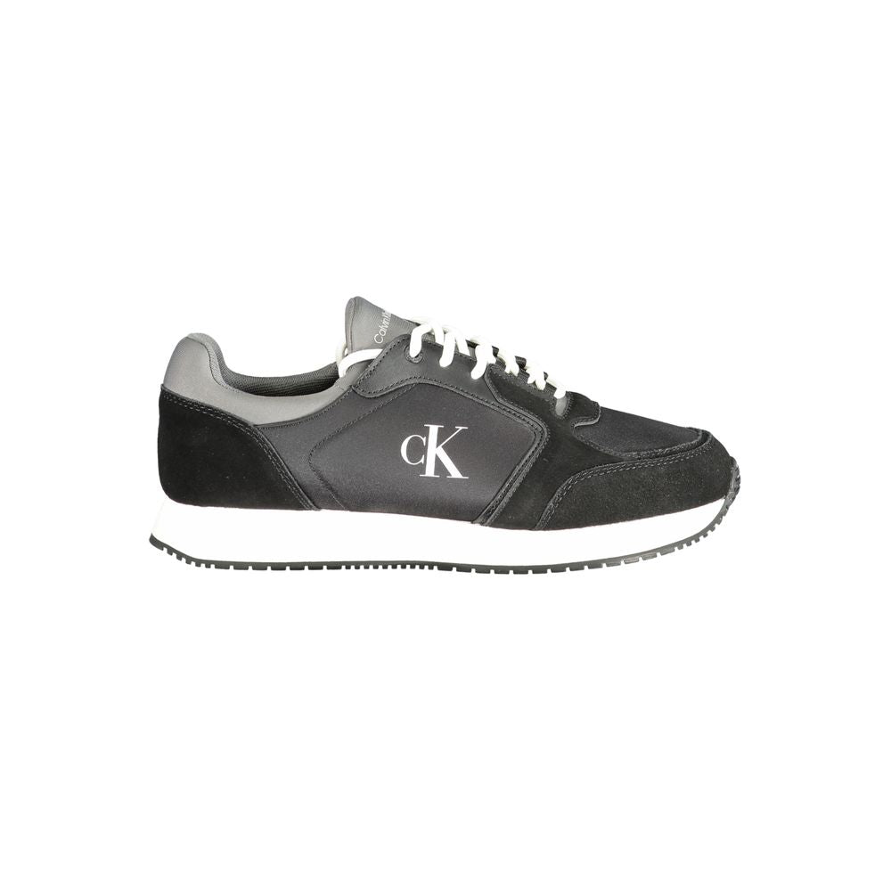 Calvin Klein sort lædersneaker til mænd