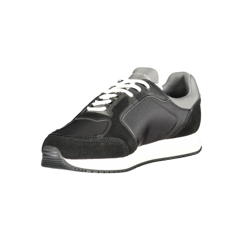 Calvin Klein sort lædersneaker til mænd