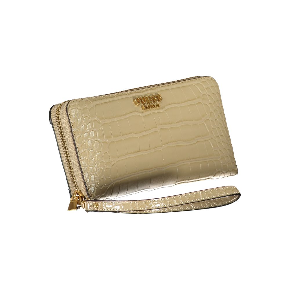 Guess Jeans Chic Beige Pung med Flere Rum