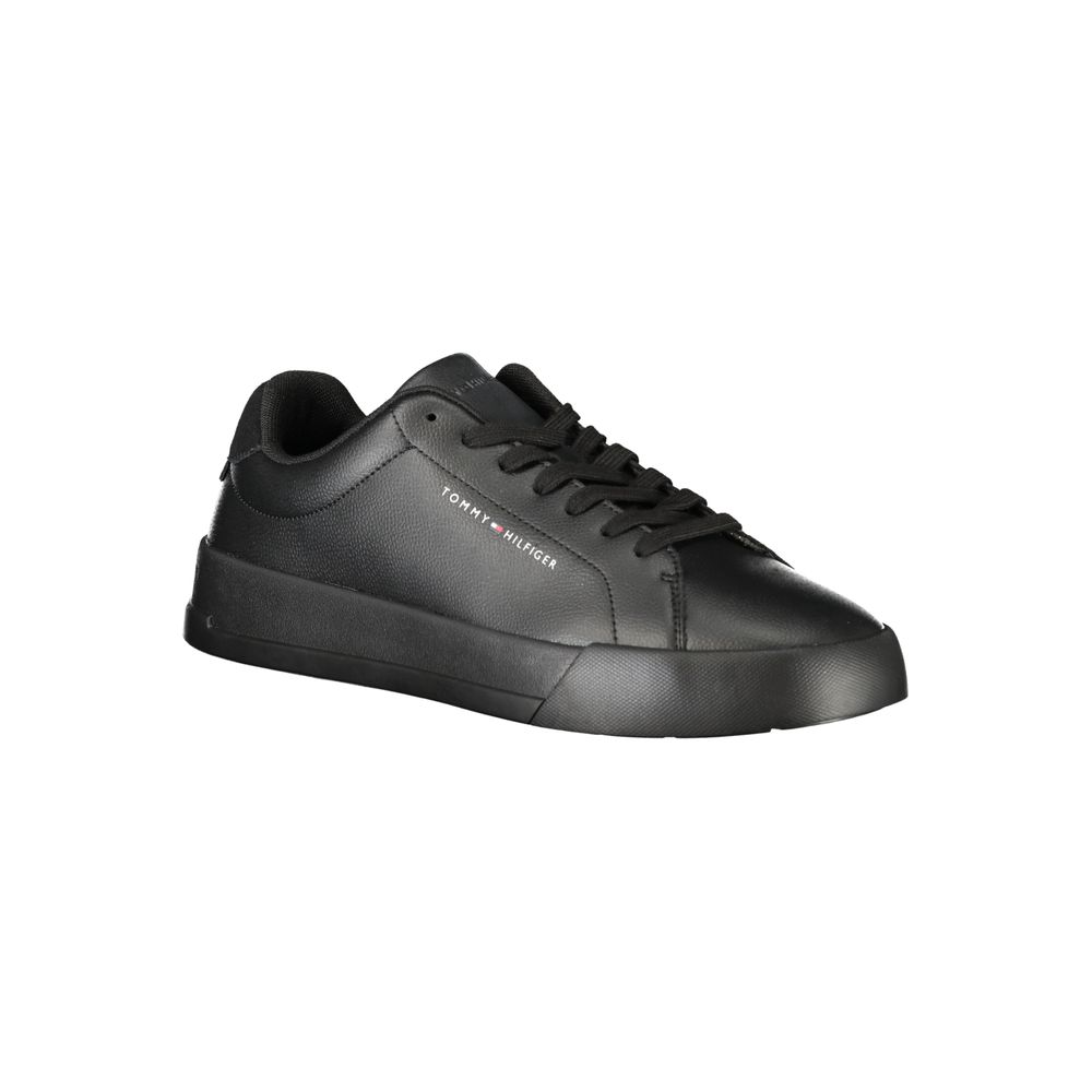 Tommy Hilfiger Sort Læder Herre Sneaker