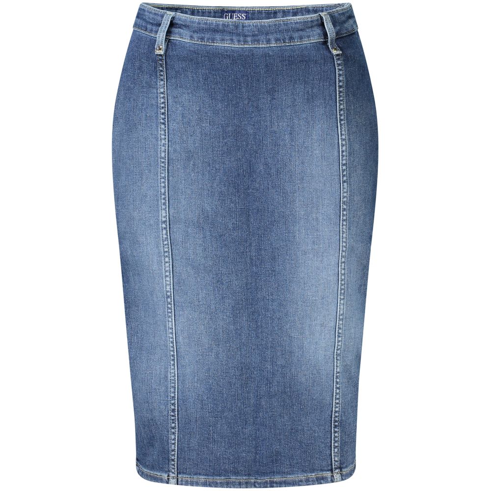 Guess Jeans Blå Bomuld Dame Nederdel