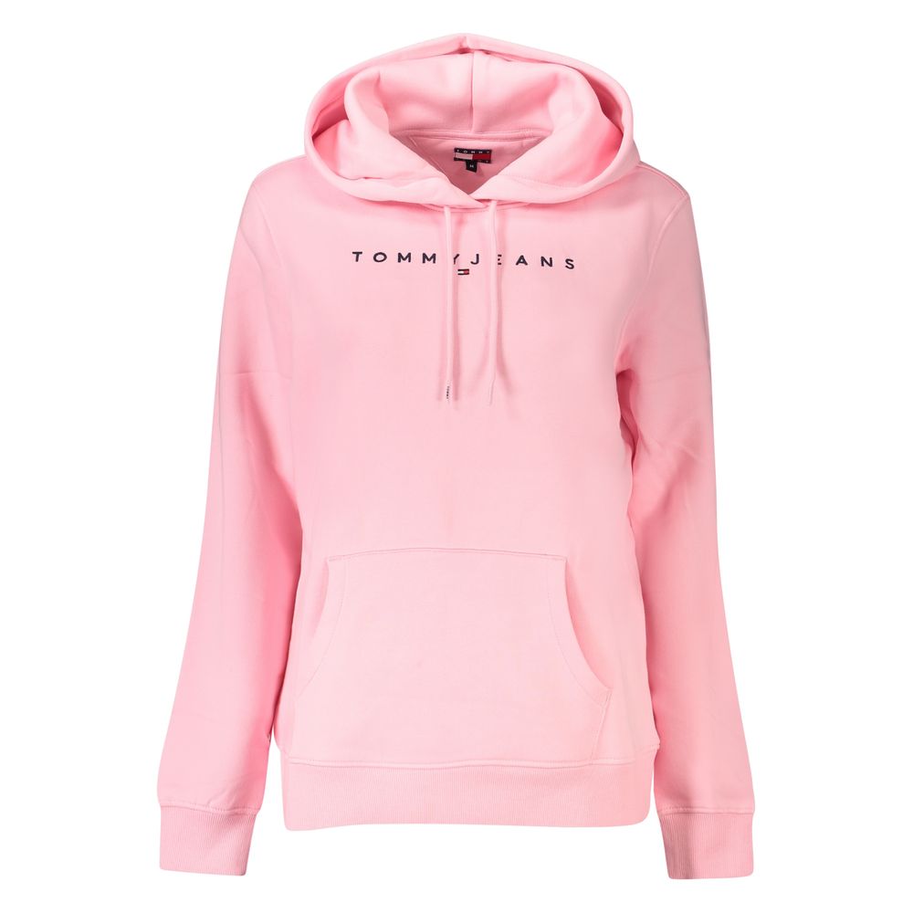 Tommy Hilfiger Pink Bomuldssweater Til Kvinder