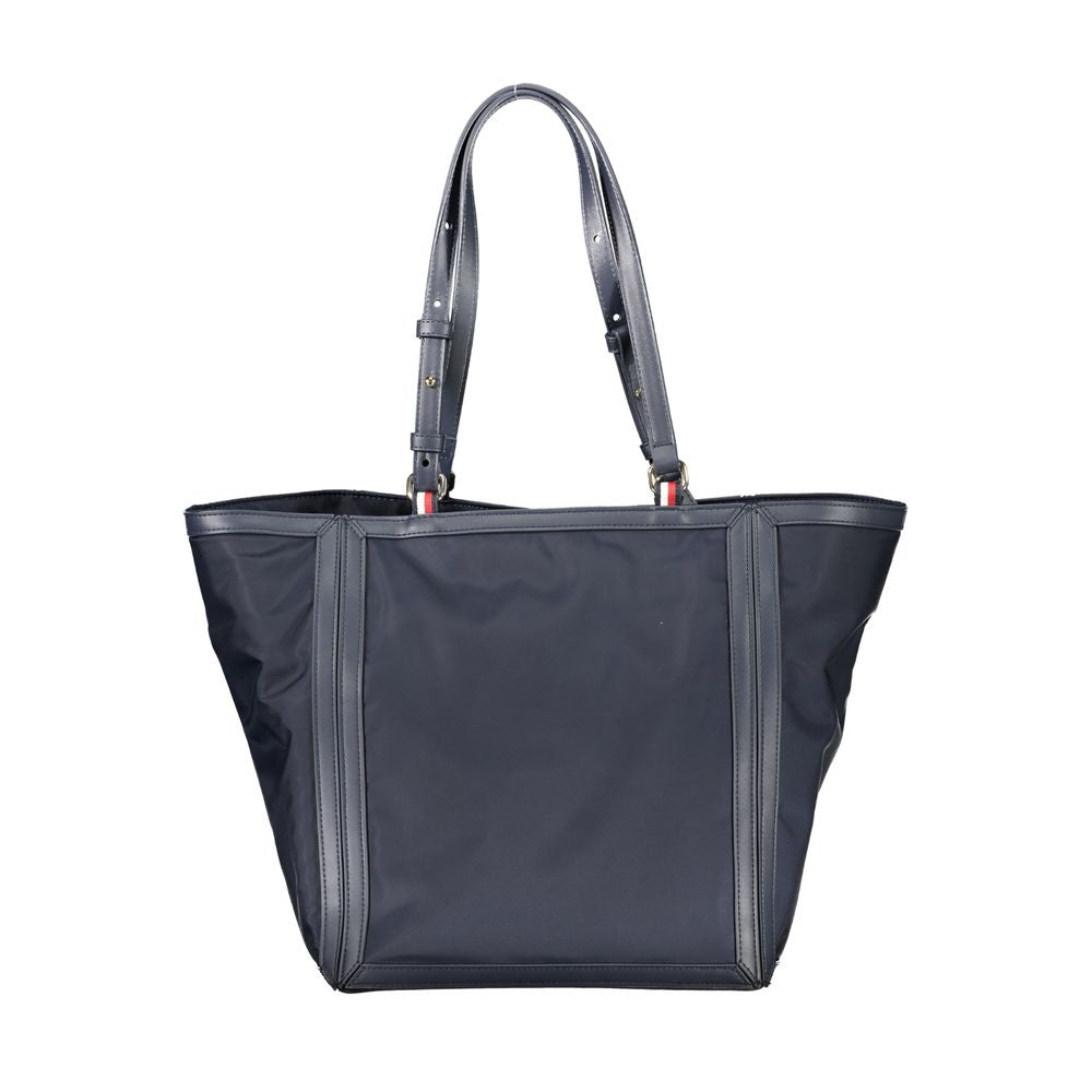 Tommy Hilfiger blå polyester håndtaske