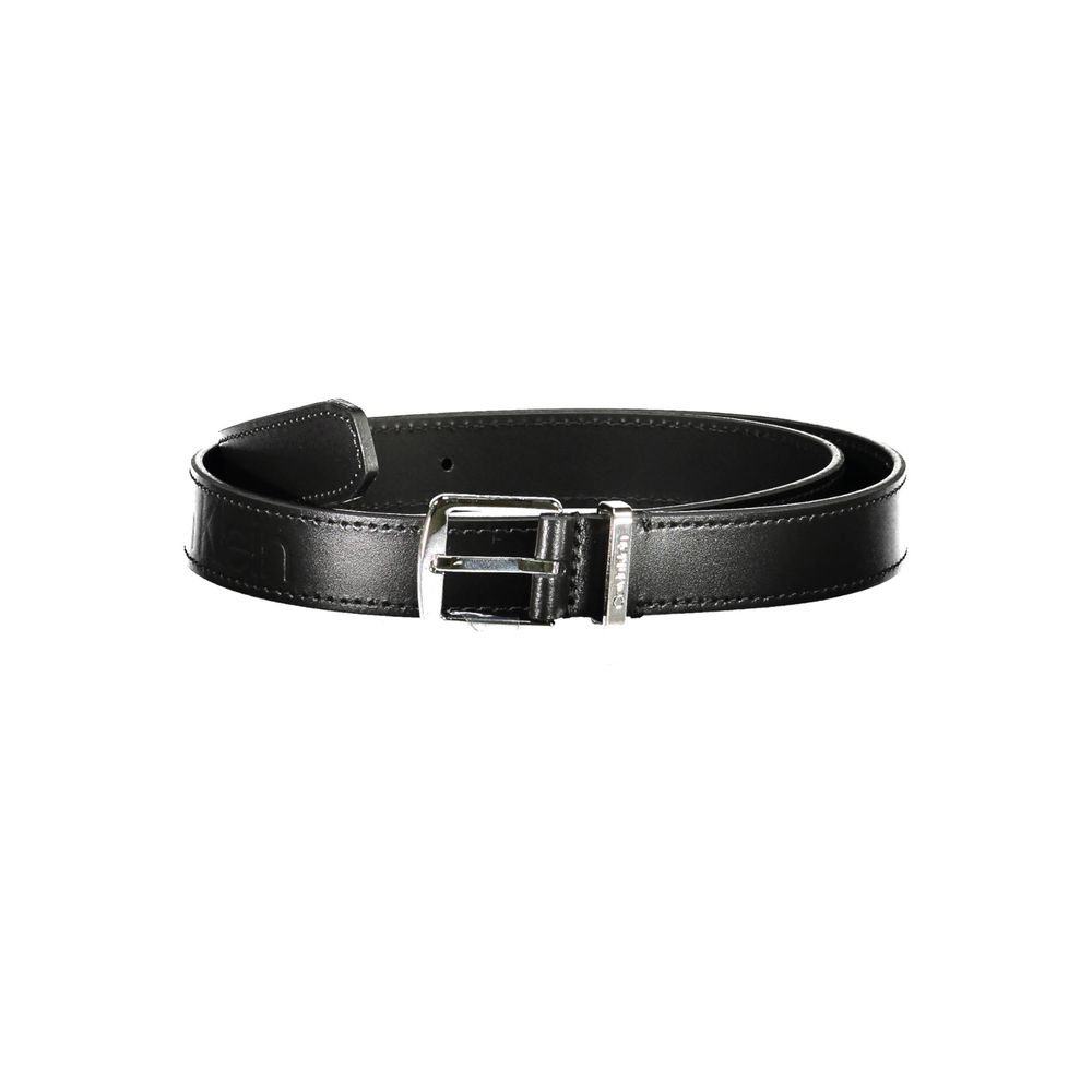 Calvin Klein sort læderbælte til kvinder