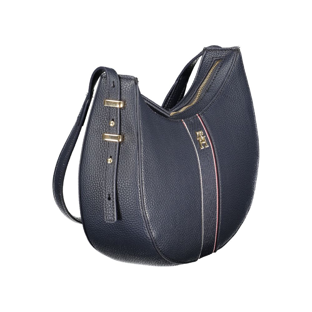 Tommy Hilfiger blå polyethylen damehåndtaske