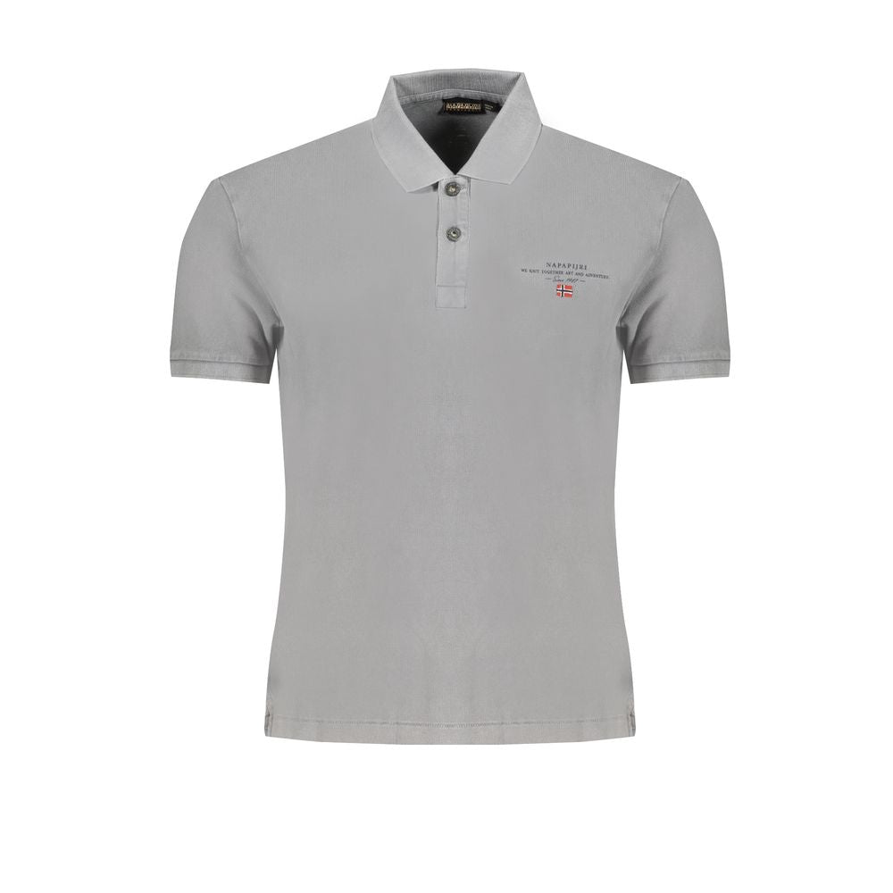 Napapijri grå bomuld poloshirt til mænd