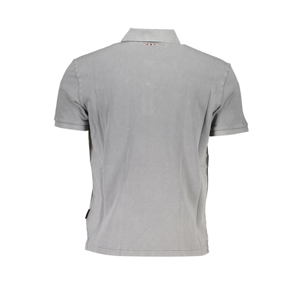 Napapijri grå bomuld poloshirt til mænd