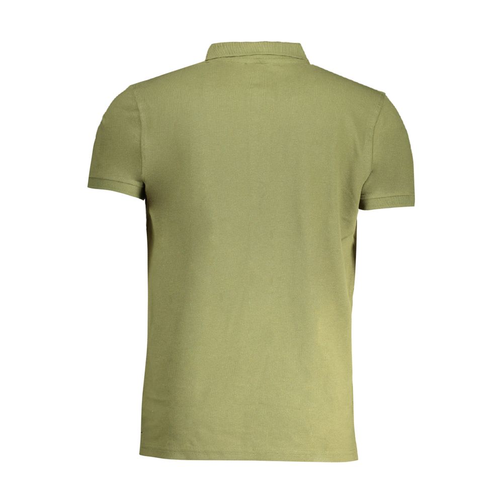 Cavalli Class Grøn Bomuldspoloshirt