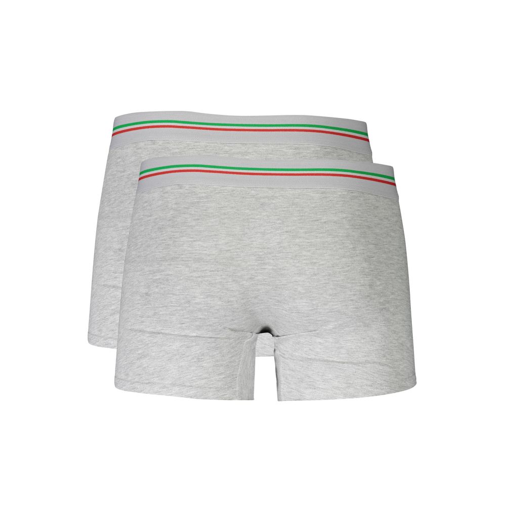 Aeronautica Militare Gray Cotton Men Boxer Short